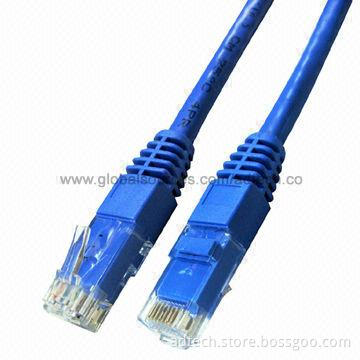 Molded Boot CAT6 Patch Cable UTP UL-approved in PVC